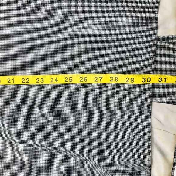 Johnny Carson Vtg Sport Coat Rare Double Breast 42 44 Houndstooth Black Gray 70s - Picture 9 of 16